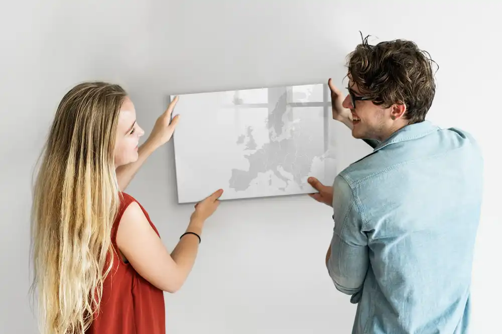 Tablica magnetyczna z pisakiem mapa kontynentu europejskiego