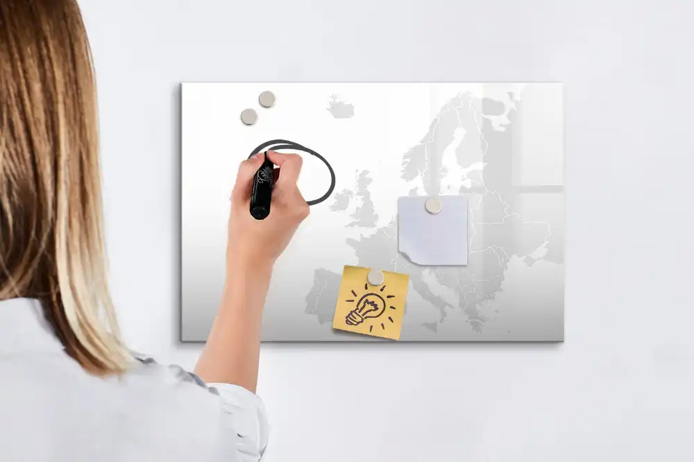Tablica magnetyczna z pisakiem mapa kontynentu europejskiego