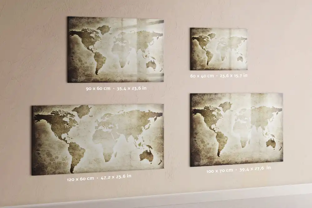 Tablica magnetyczna do pisania mapa całego świata