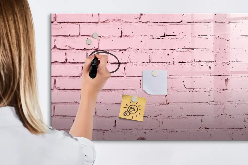 Tablica do rysowania magnetyczna mur z czerwonej cegły