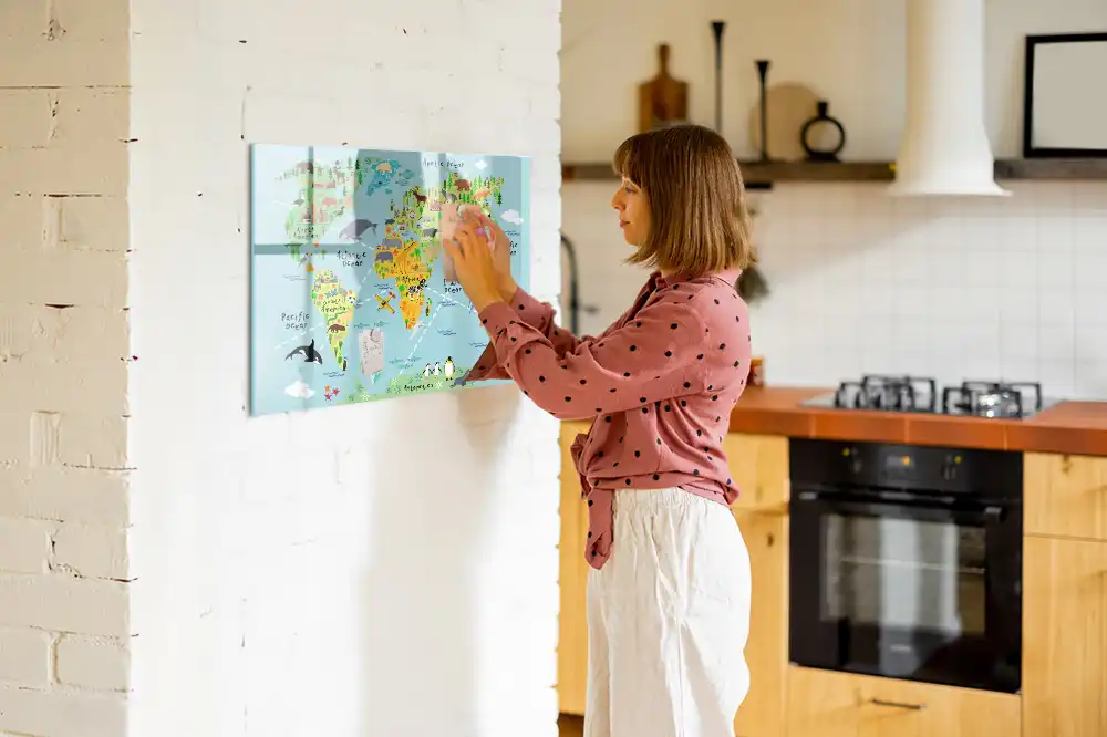 Tablica suchościeralna magnetyczna atlas zwierząt świata