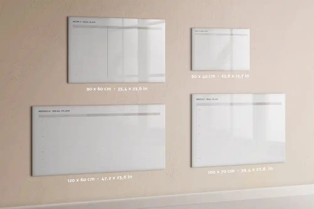 Tablica magnetyczna do pisania proste menu domowe