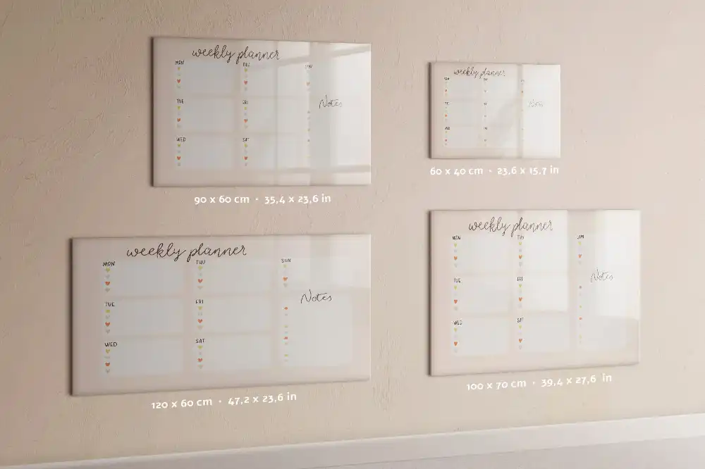 Tablica magnetyczna z pisakiem uroczy planer na 7 dni