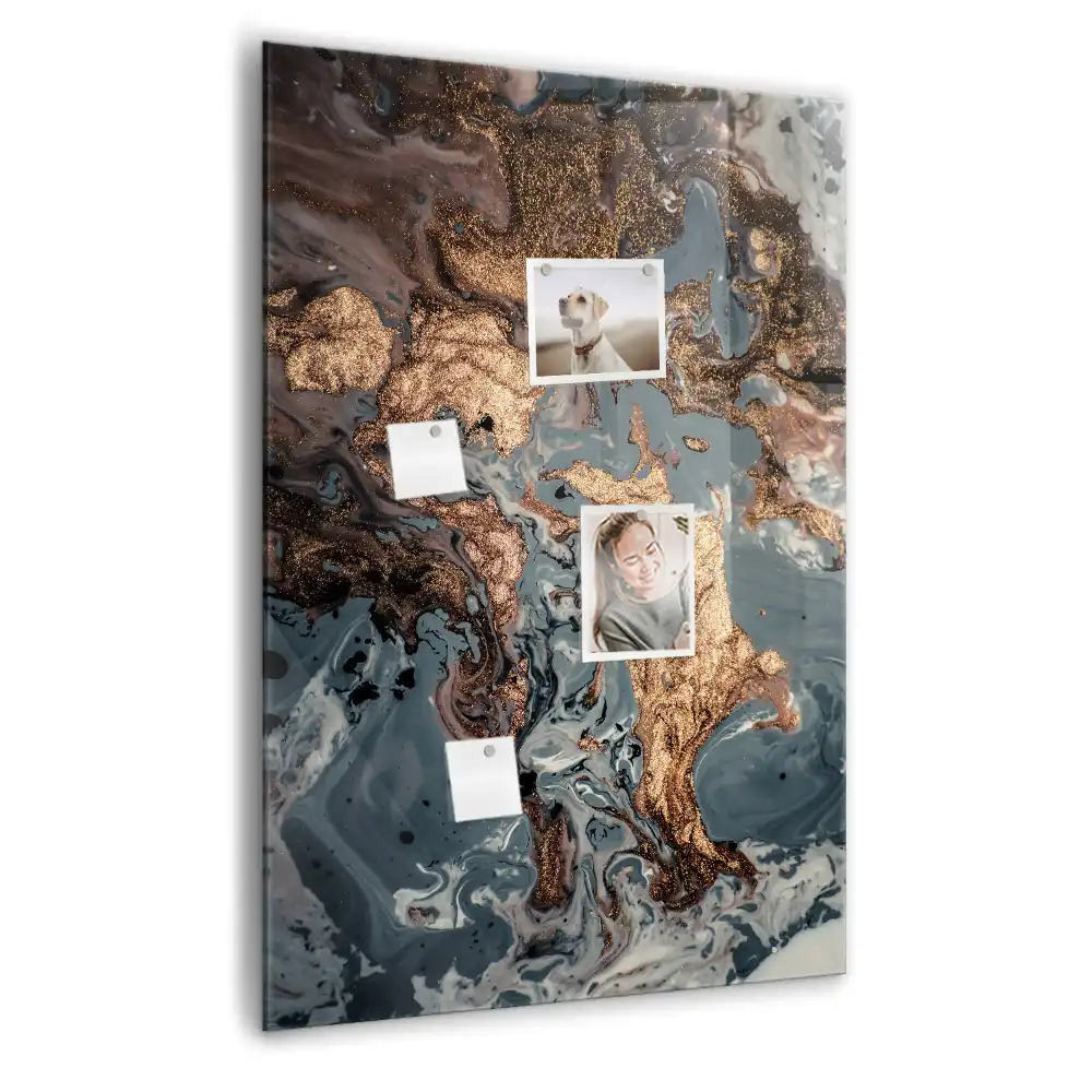 Magnetyczna tablica artystyczny marmur