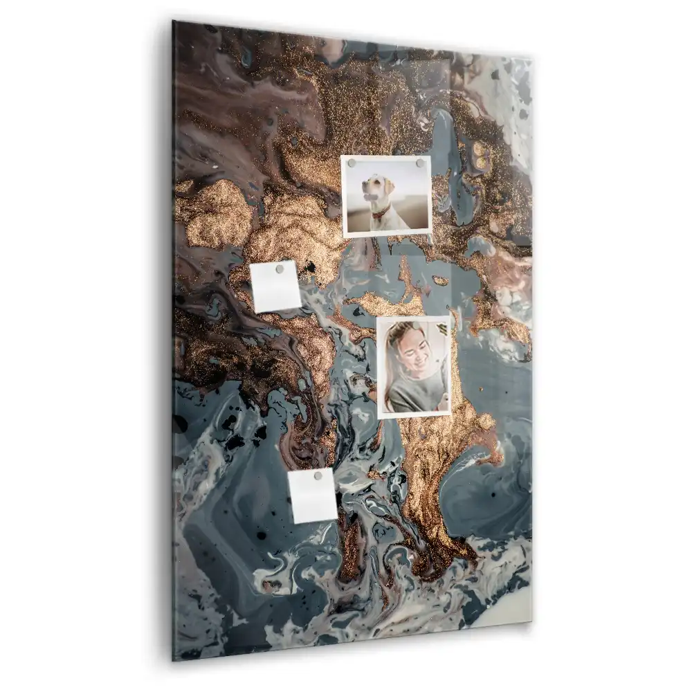 Magnetyczna tablica artystyczny marmur