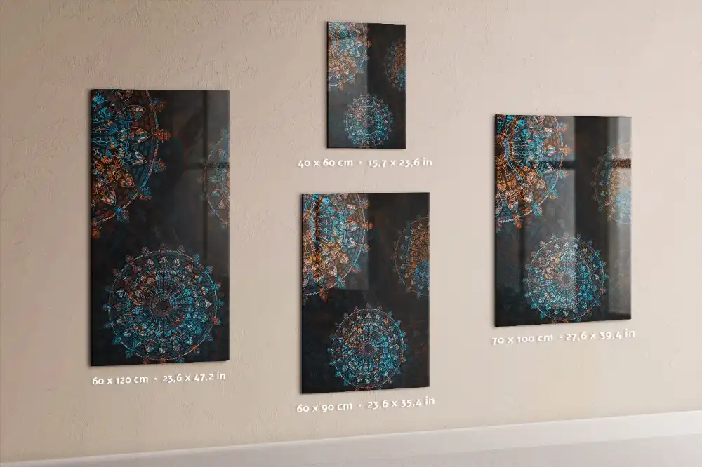 Tablica magnetyczna ozdobna mandala