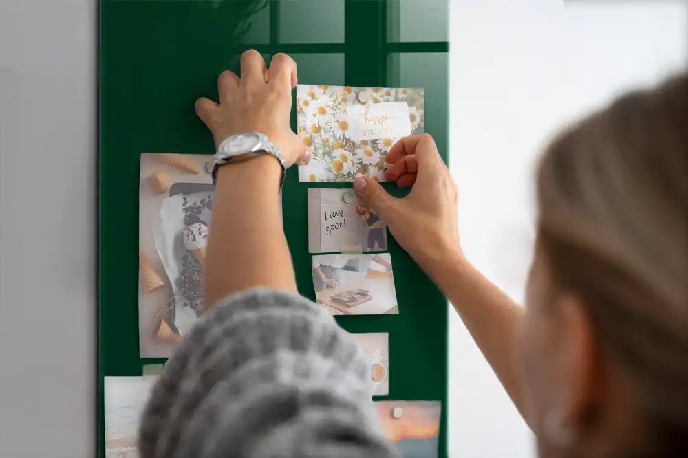 Tablica magnetyczna kolor butelkowa zieleń