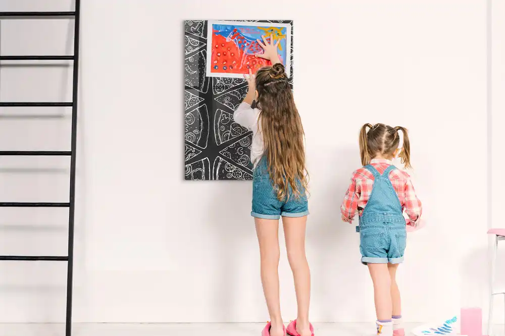 Szklana tablica magnetyczna grafika z pizzą