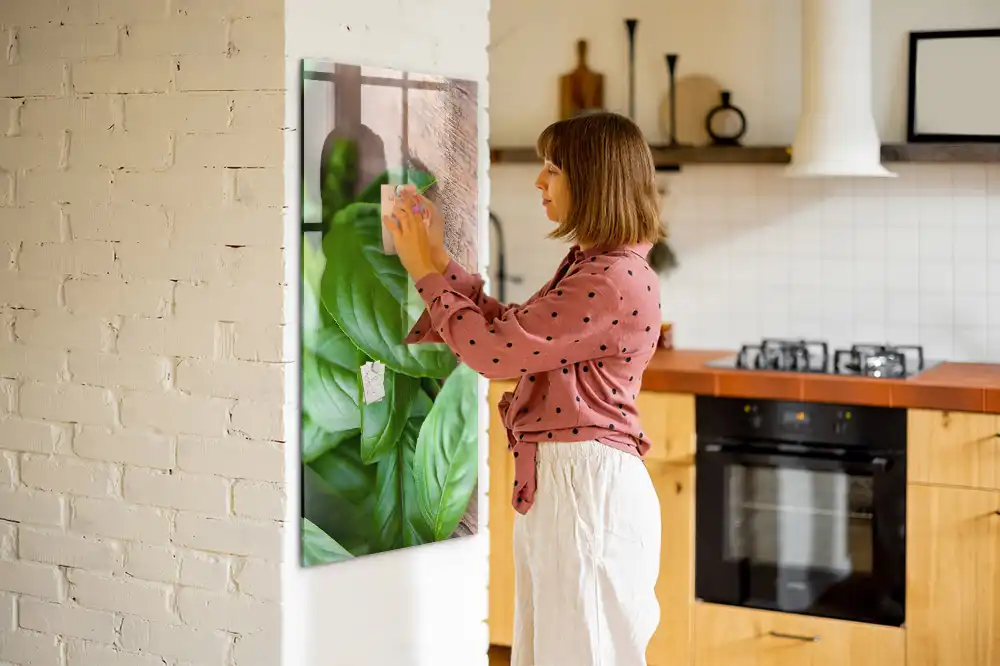 Magnetyczna tablica listki bazylii