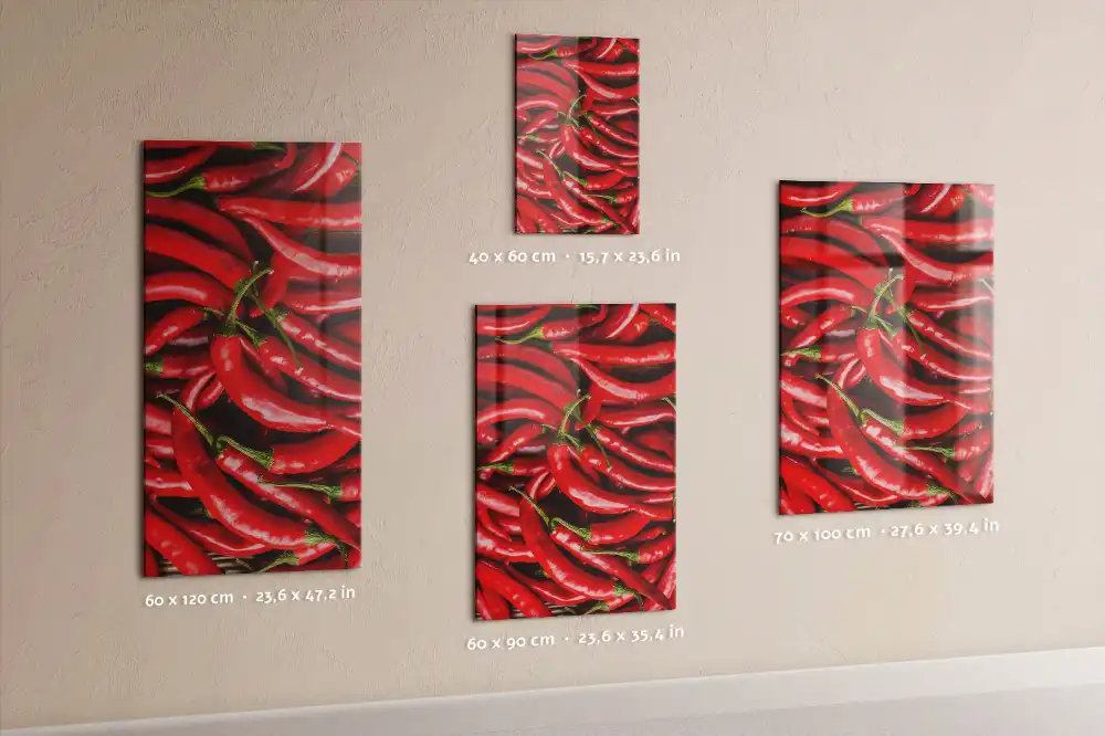 Tablica magnetyczna szklana papryka chilli