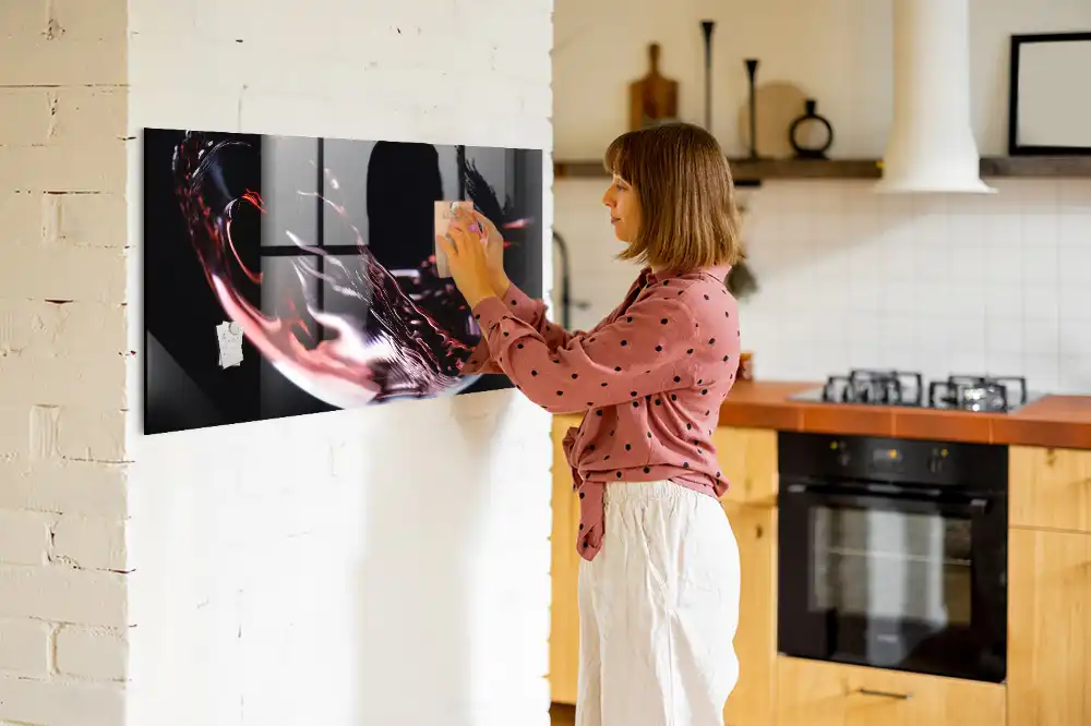 Magnetyczna tablica kieliszek wina