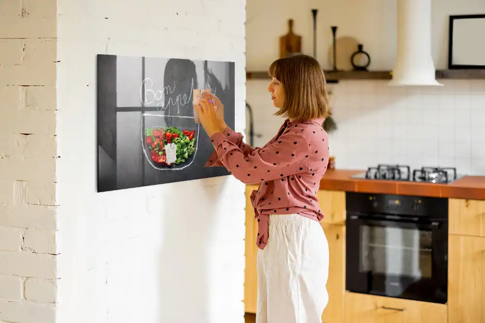 Tablica magnetyczna na ścianę napis bon appetit