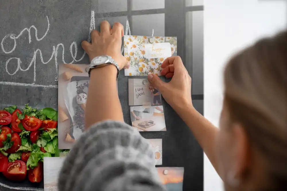 Tablica magnetyczna na ścianę napis bon appetit