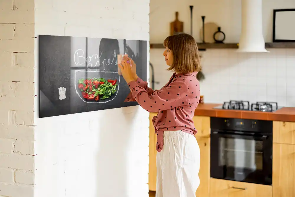 Tablica magnetyczna na ścianę napis bon appetit