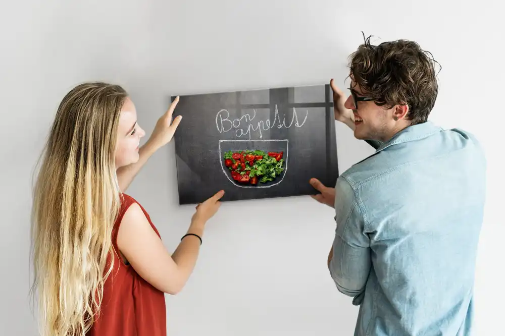 Tablica magnetyczna na ścianę napis bon appetit