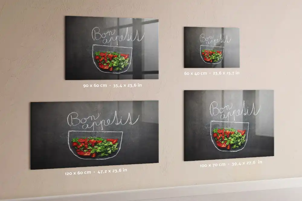 Tablica magnetyczna na ścianę napis bon appetit