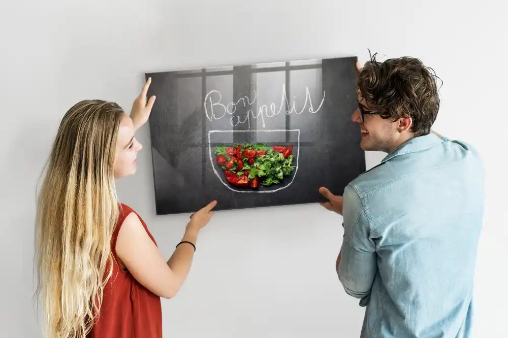 Tablica magnetyczna na ścianę napis bon appetit