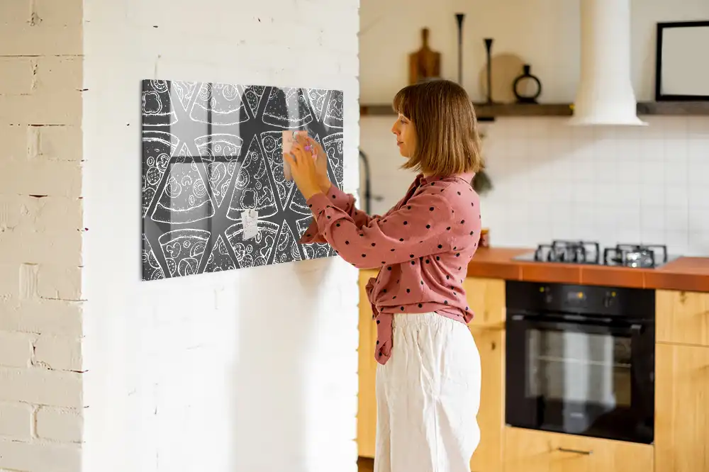 Tablica magnetyczna ilustracja pizzy