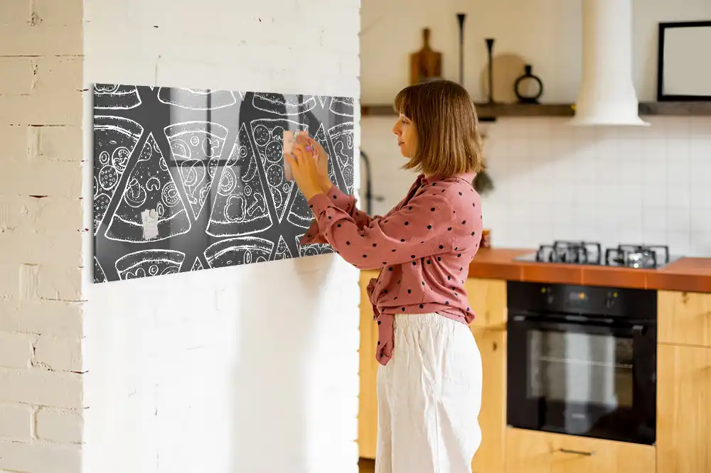 Tablica magnetyczna ilustracja pizzy