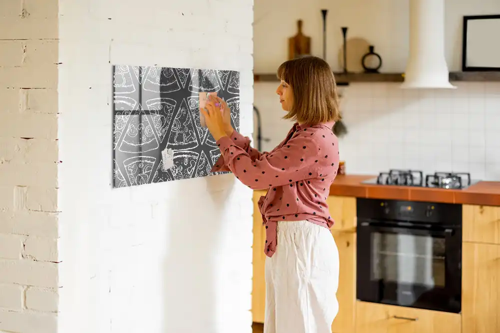 Tablica magnetyczna ilustracja pizzy