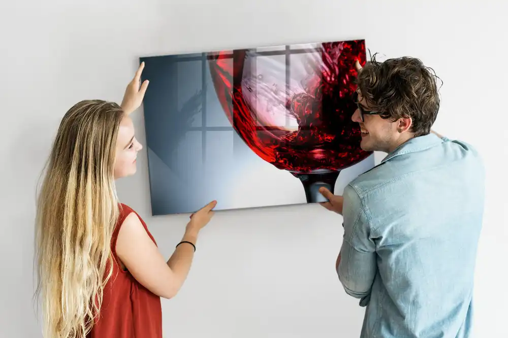 Tablica magnetyczna na ścianę kieliszek wina