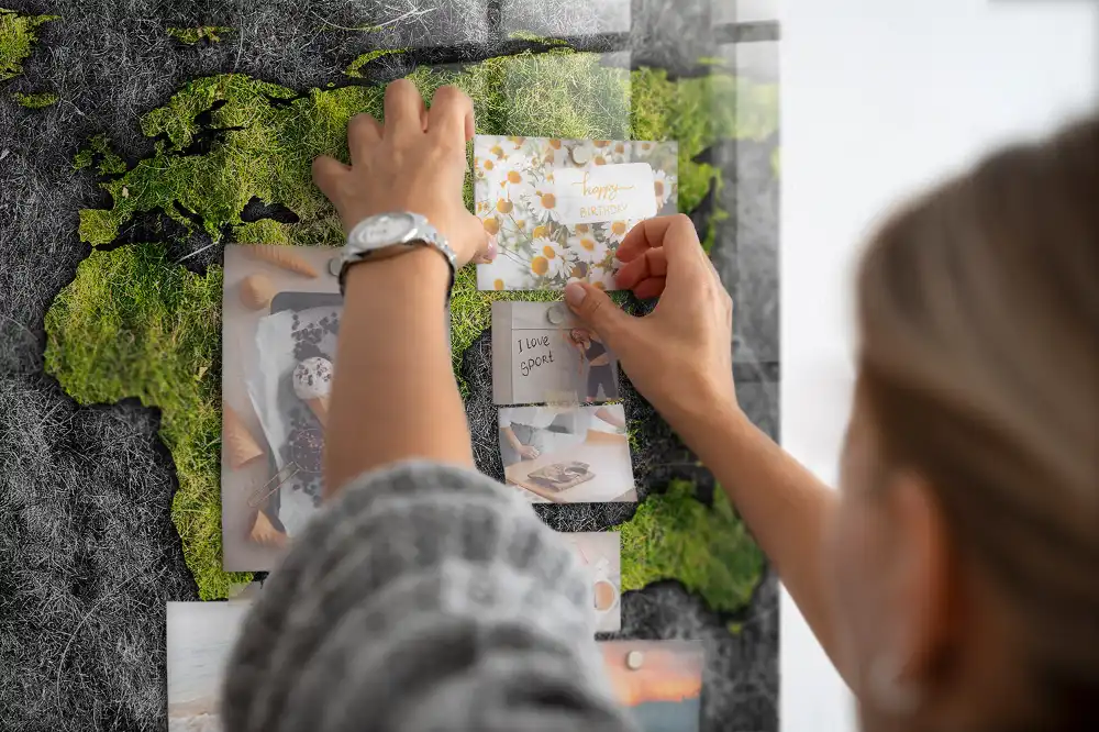 Szklana tablica magnetyczna atlas świata