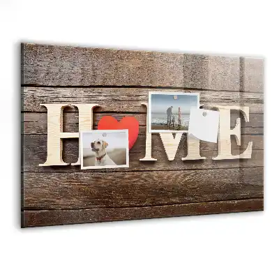 Tablica magnetyczna napis home