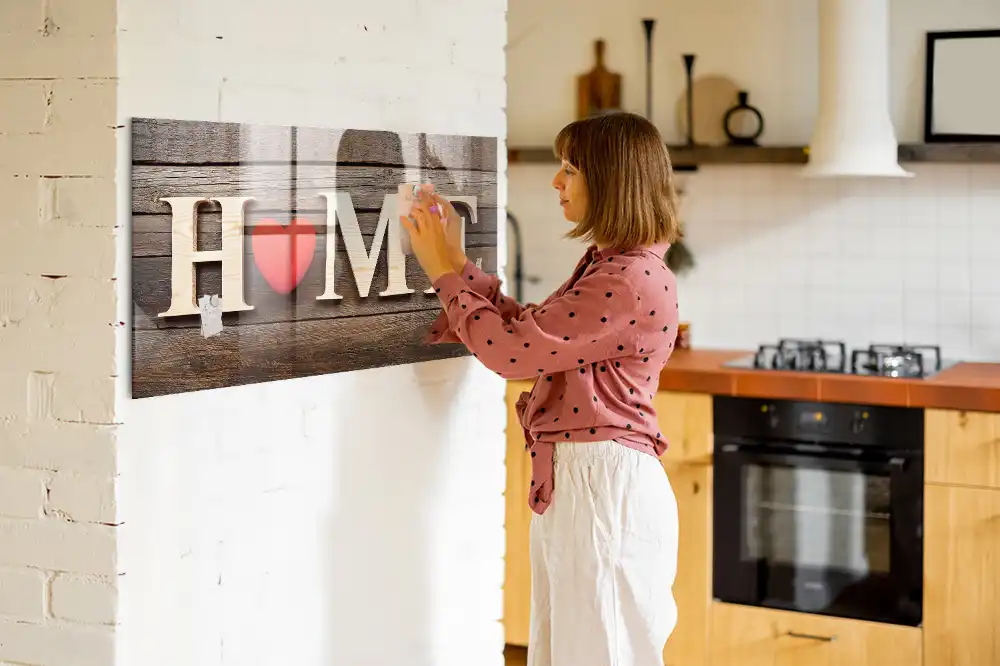 Tablica magnetyczna napis home
