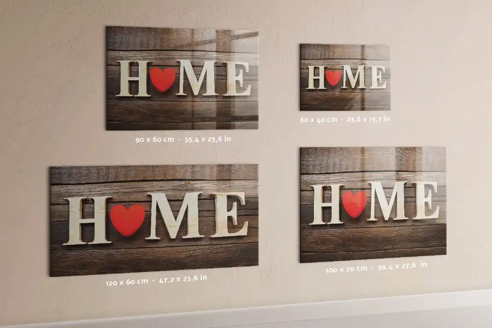 Tablica magnetyczna napis home