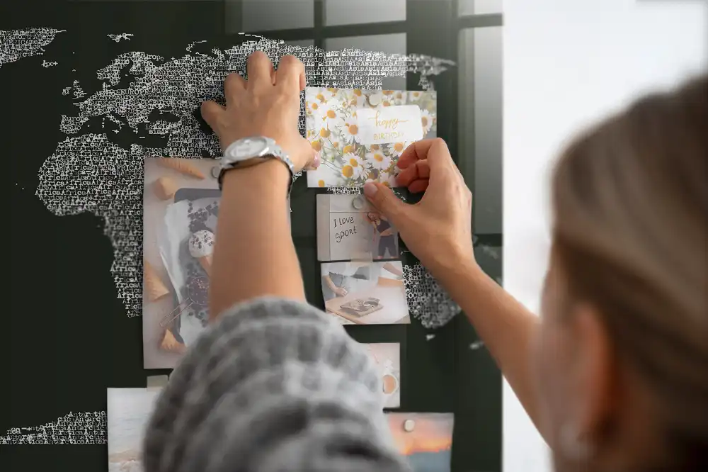 Tablica na magnesy podział geograficzny świata
