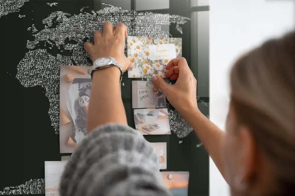 Tablica na magnesy podział geograficzny świata