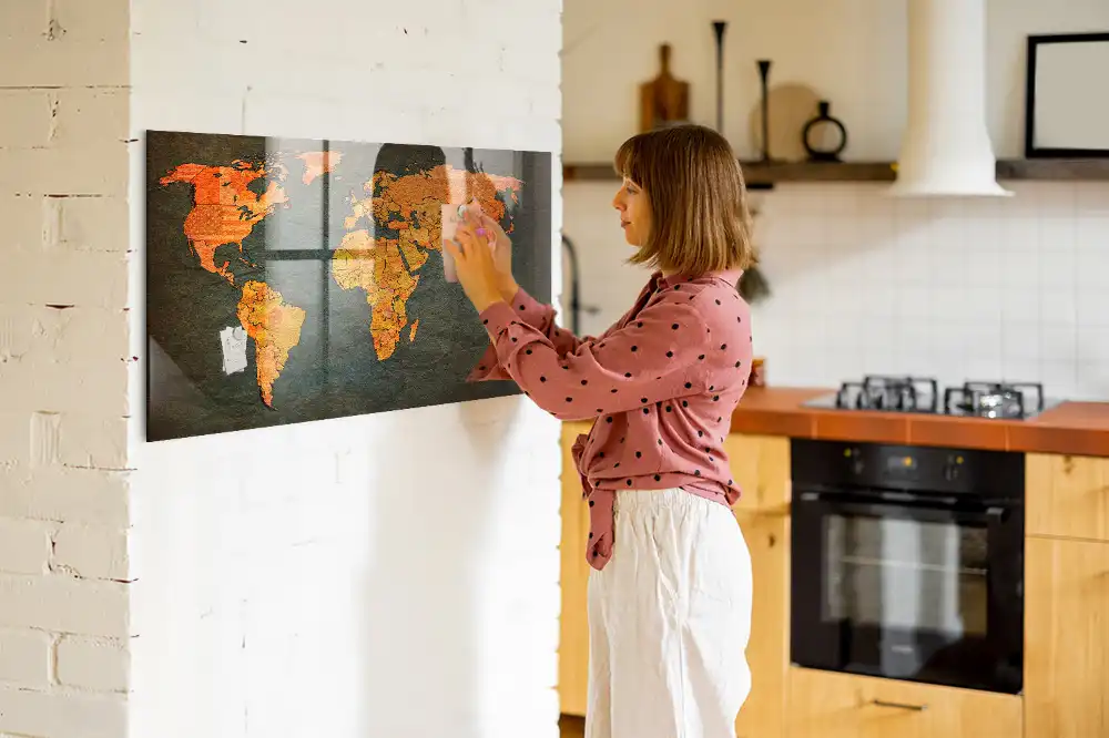 Tablica magnetyczna atlas świata