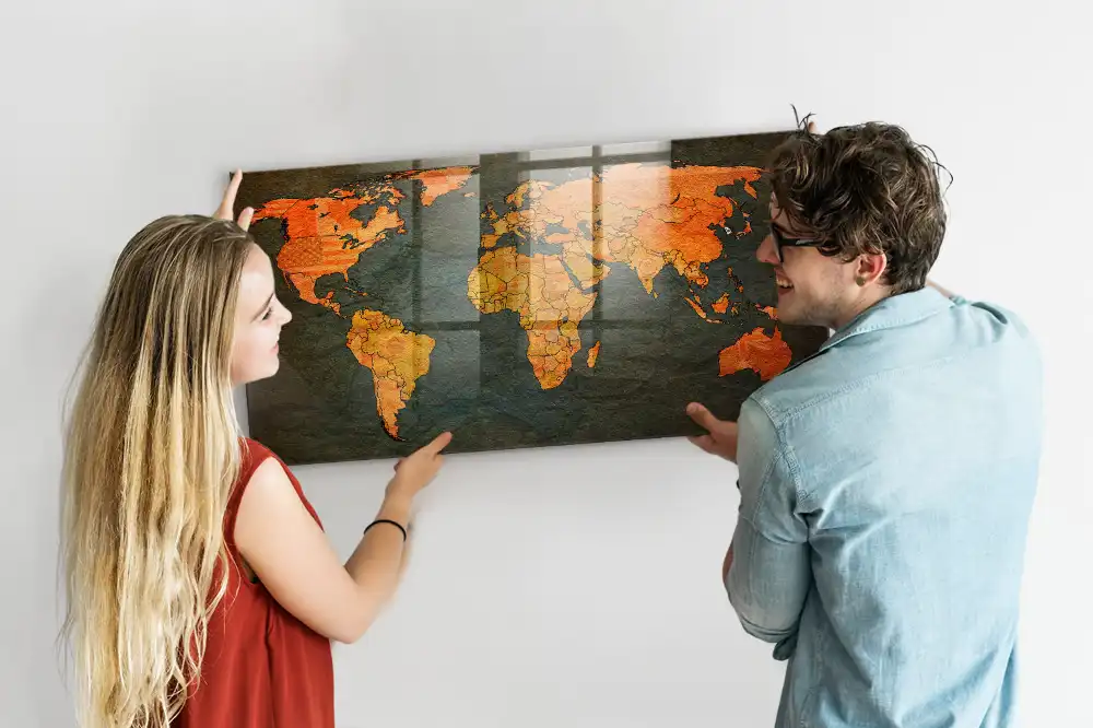 Tablica magnetyczna atlas świata