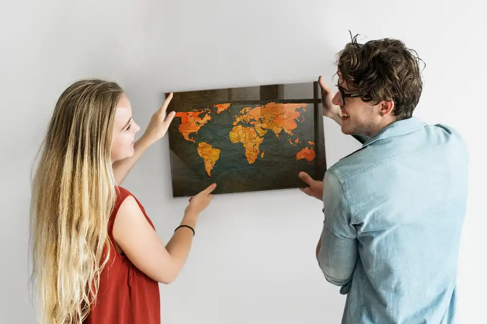 Tablica magnetyczna atlas świata