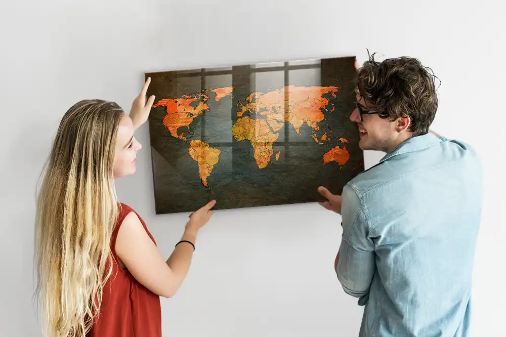 Tablica magnetyczna atlas świata