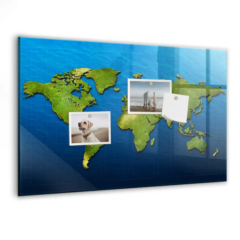 Tablica magnetyczna na ścianę atlas świata