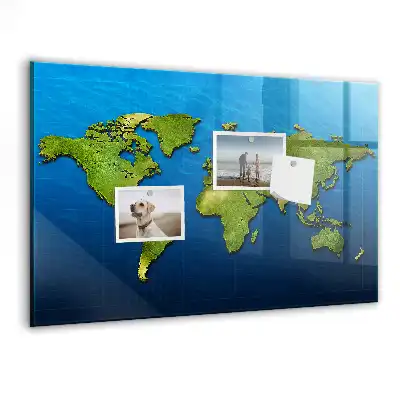 Tablica magnetyczna na ścianę atlas świata