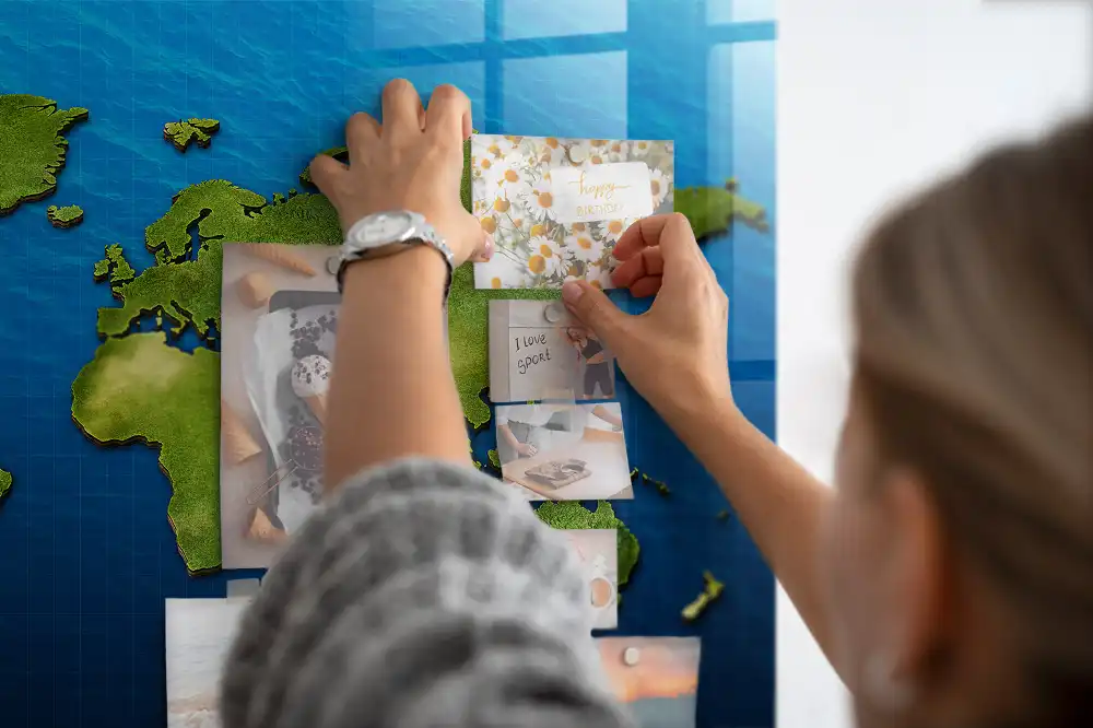 Tablica magnetyczna na ścianę atlas świata