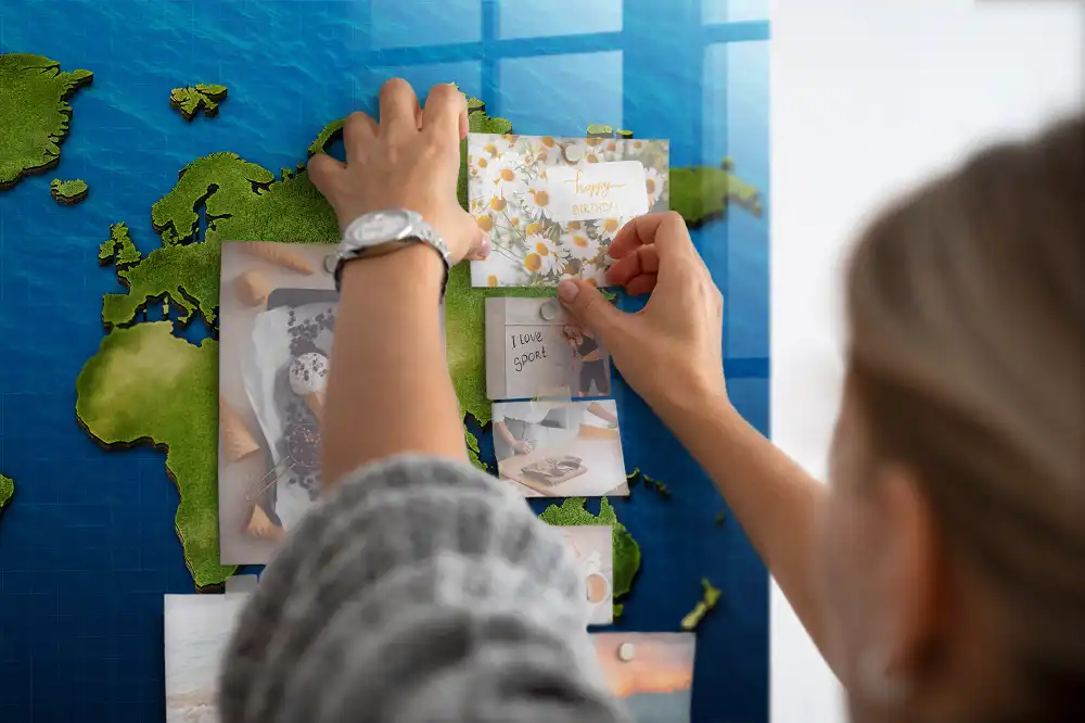 Tablica magnetyczna na ścianę atlas świata