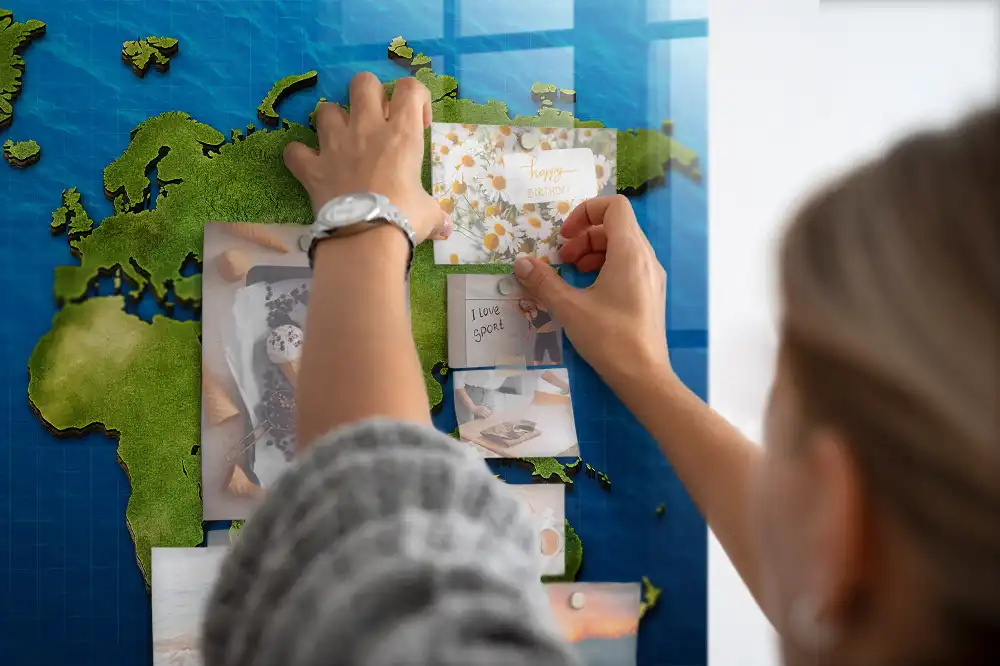 Tablica magnetyczna na ścianę atlas świata