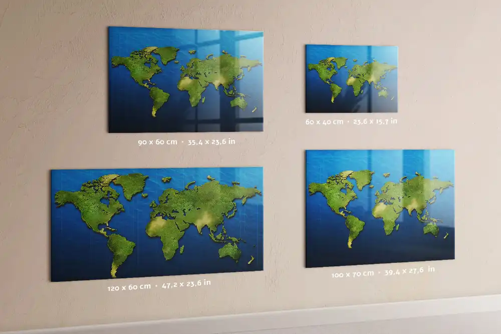 Tablica magnetyczna na ścianę atlas świata