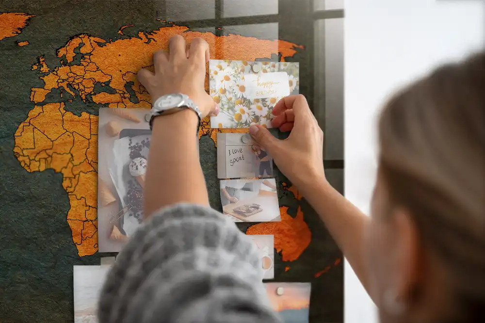 Magnetyczna tablica atlas świata