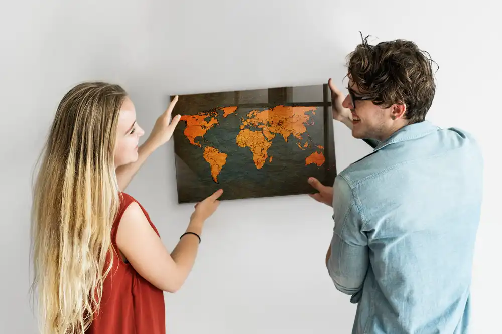 Magnetyczna tablica atlas świata