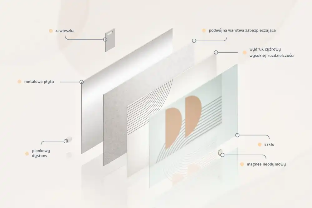 Tablica magnetyczna szczyty gór nocą