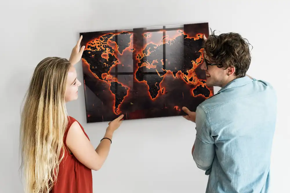 Magnetyczna tablica atlas świata