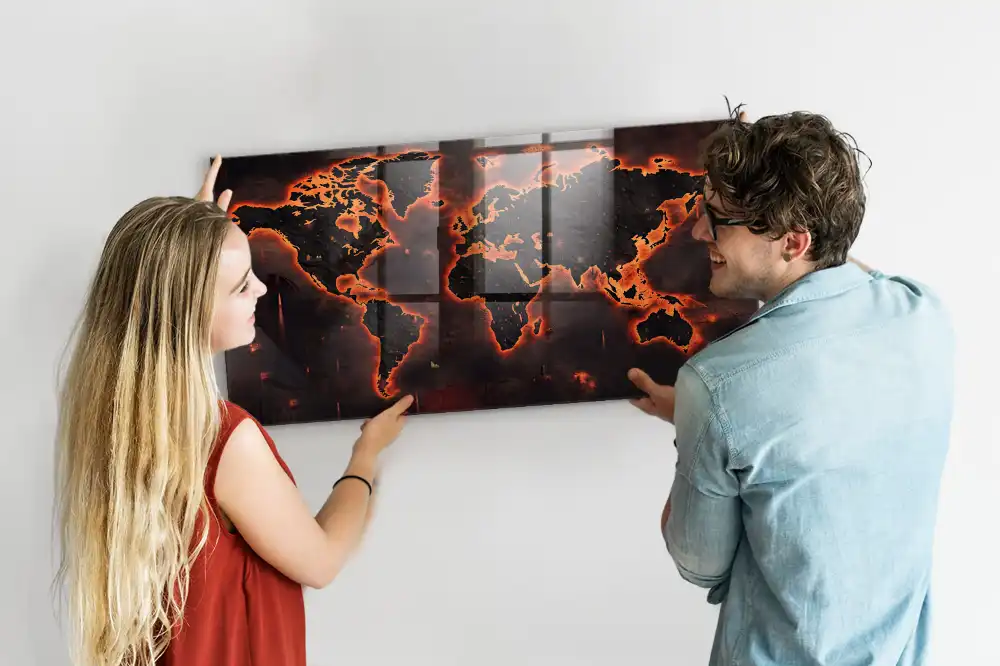 Magnetyczna tablica atlas świata