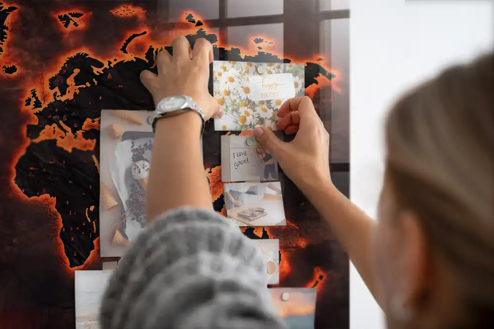 Magnetyczna tablica atlas świata