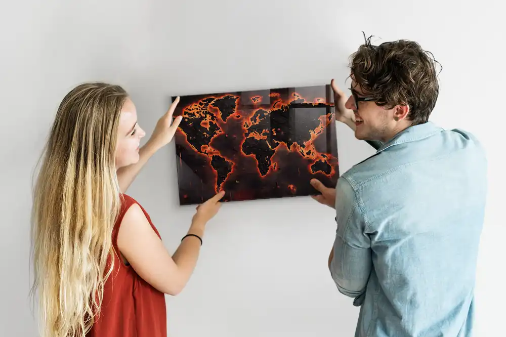 Magnetyczna tablica atlas świata