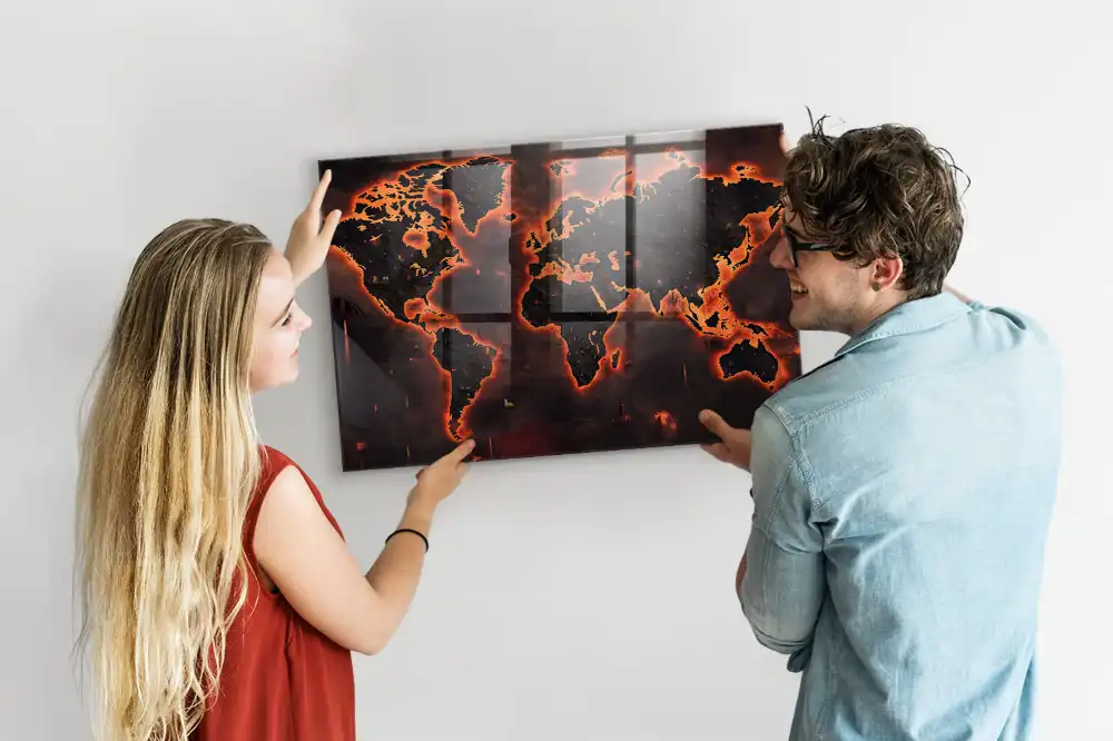 Magnetyczna tablica atlas świata