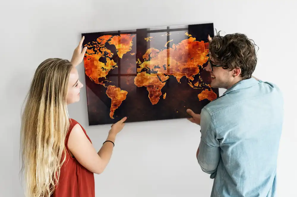 Tablica magnetyczna atlas świata